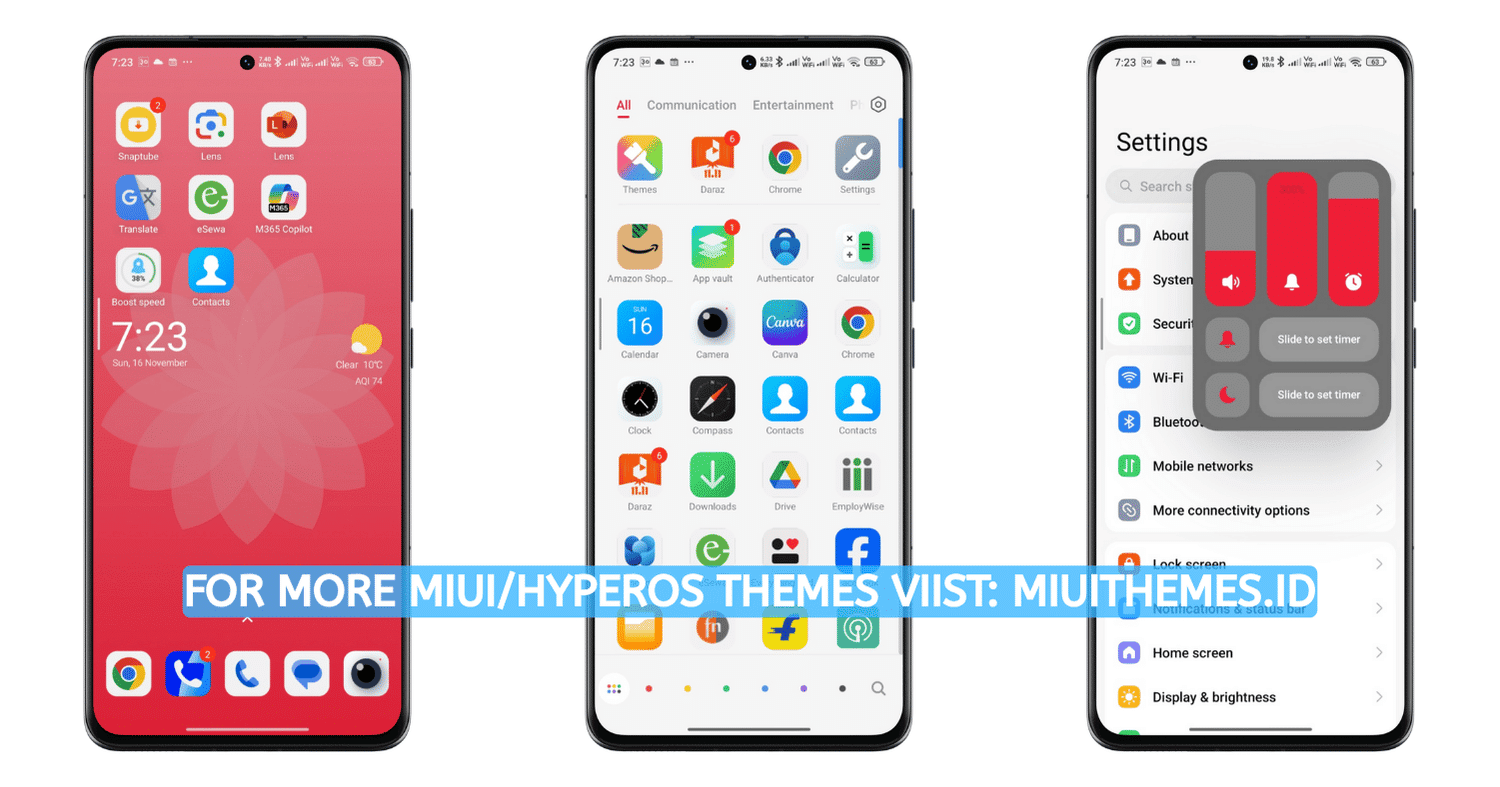 Hyper Red HyperOS Theme