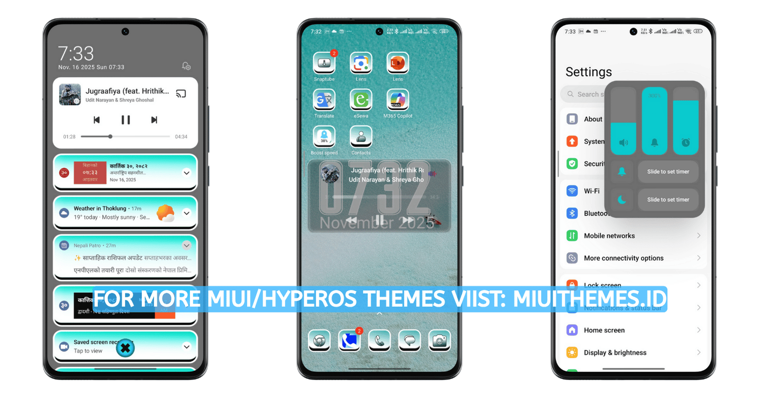 Sea hyperOS MIUI Theme