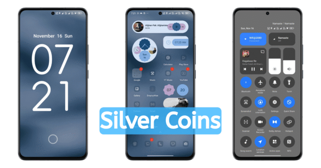 Silver Coins MIUI Theme