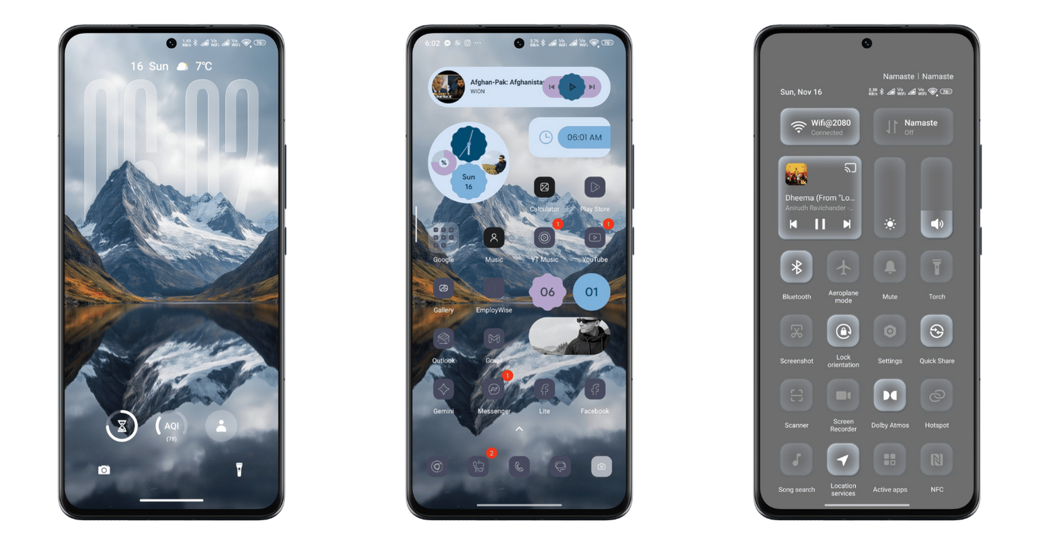 Transparent hyperOS Theme