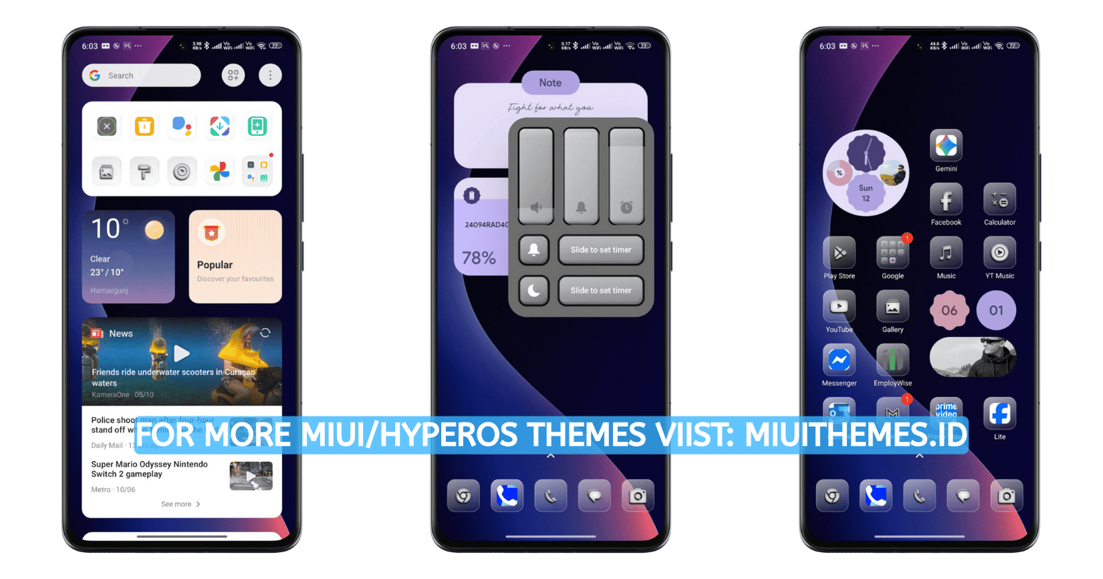 Violet Xiaomi Theme